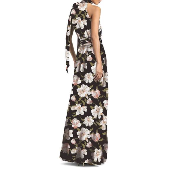Sachin & Babi Women's Floral Print Tie-Neck Maxi Gown Size 2 NWOT - Picture 3 of 9